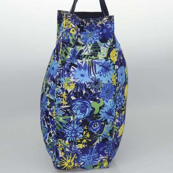PRADA Flower Tote Bag Nylon Blue - Picture 4 of 16